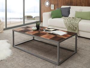 Konferenční stolek BINTO II - kombinace mangového dřeva a dřeva postaršeného