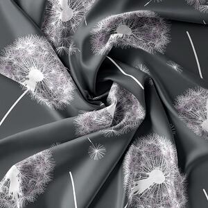 Povlečení z mikrovlákna PAMPELIŠKY tmavě šedé Rozměr povlečení: 70 x 90 cm | 140 x 200 cm