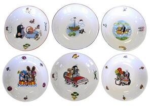 Porcelánový hluboký talíř THUN 20cm krtek MIX motivů