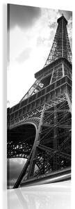 Obraz - Vzhůru do Paříže - černobílé 40x120