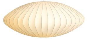 Závěsná svítidlo HAY, Nelson Saucer Bubble, stmívatelné, Bílá, Obývací pokoj, Plast, Design