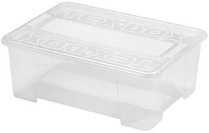 Plastový úložný box s víkem HEIDRUN TexBox 10l