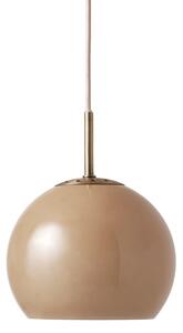 Závěsná svítidlo FRANDSEN, Ball, stmívatelné, Hnědá / Rezavá, Jídelna, Sklo