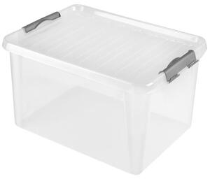 Plastový úložný box s víkem HEIDRUN Clip box 31l