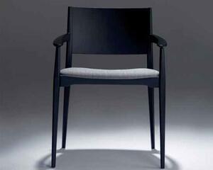 BILLIANI - Dřevěná židle s čalouněným sedákem BLAZER 631