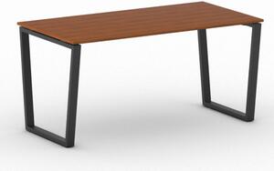 Kancelářský stůl PRIMO IMPRESS, 160x80 cm, černá podnož, třešeň