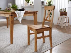 VÝPRODEJ: Jídelní židle ARRE borovice masiv/barva dub