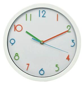 NÁSTĚNNÉ HODINY modrá, zelená, červená, bílá 25,4 cm Ambia Home - Nástěnné hodiny