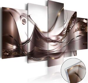 Obraz na akrylátovém skle - Zlatá bouře 200x100