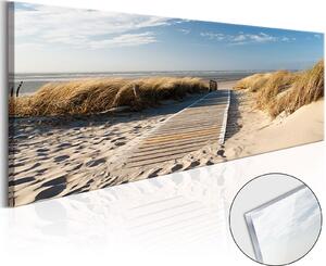 Obraz na akrylátovém skle - Divoká pláž 120x40