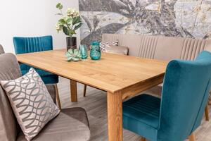 Rozkládací jídelní stůl z masivu VALLETTA dub rustik Velikost stolu 140-220 x 90