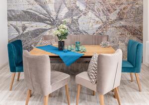 Rozkládací jídelní stůl z masivu VALLETTA dub rustik Velikost stolu 140-220 x 90