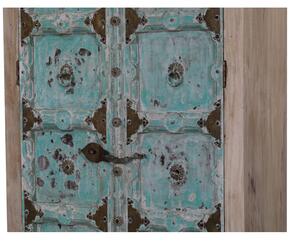 Skříň z teakového dřeva, staré dveře, 95x44x190cm