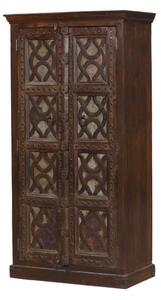 Skříň z mangového dřeva, staré dveře, 96x50x183cm