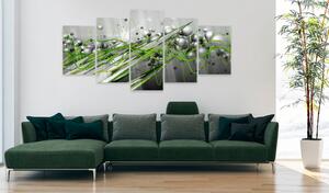 Obraz na akrylátovém skle - Zelený rytmus 100x50