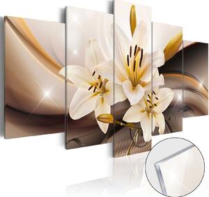 Obraz na akrylátovém skle - Zářivá lilie 100x50