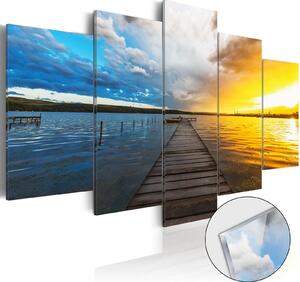 Obraz na akrylátovém skle - Jezero snů 200x100