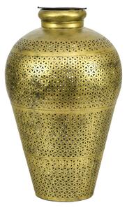 Světelná váza, kovová, ručně tepaná, 40x40x69cm