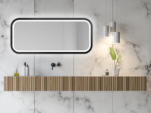 Gaudia Zrcadlo Mirel Black LED Rozměr: 50 x 100 cm