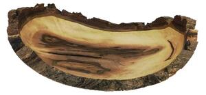 Dřevěná miska 35x30x10 cm Nero, ořech