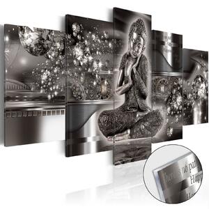 Obraz na akrylátovém skle - Stříbrný klid 200x100