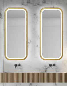 Gaudia Zrcadlo Mirel Gold LED Rozměr: 40 x 60 cm