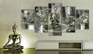 Obraz na akrylátovém skle - Smaragdový Buddha 200x100