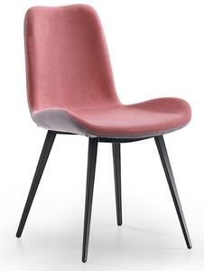 MIDJ - Dvoubarevná židle DALIA s kovovou podnoží
