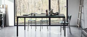 MIDJ - Rozkládací stůl MORE 100/140x70 cm, sklo/keramika