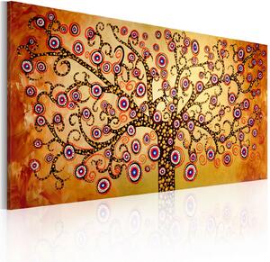 Ručně malovaný obraz - Paví strom 120x60