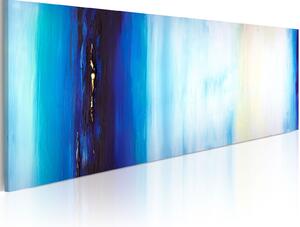 Ručně malovaný obraz - Modrá kapalina 100x40