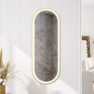 Gaudia Zrcadlo Zeta Gold LED - antique Rozměr: 40 x 60 cm