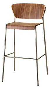 SCAB - Barová židle LISA WOOD, vysoká