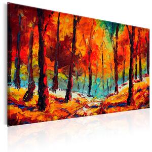 Ručně malovaný obraz - Umělecký podzim 120x80