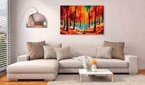 Ručně malovaný obraz - Umělecký podzim 90x60