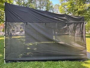 Nůžkový podiový stan 4,5x4,5 m FOH Typ konstrukce: BEZ INTEGROVANÉHO KŠILTU