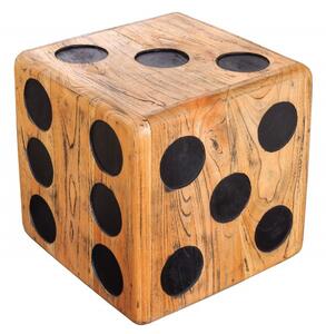 Odkládací stolek CUBE 40 CM masiv mindi Nábytek | Doplňkový nábytek | Odkládací stolky