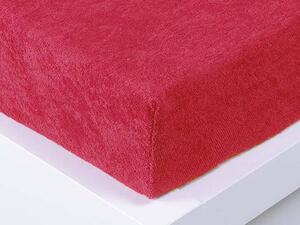 XPOSE® Dětské froté prostěradlo Exclusive - malinové 70x140 cm