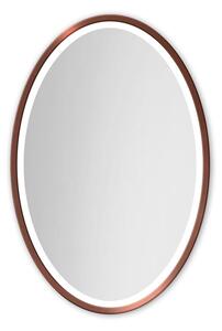 Gaudia Zrcadlo Nordic Oval Copper LED Rozměr: 65 X 100 cm