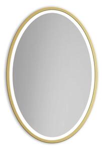 Gaudia Zrcadlo Nordic Oval Gold LED Rozměr: 45 X 65 cm