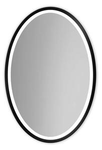 Gaudia Zrcadlo Nordic Oval Black LED Rozměr: 45 X 65 cm