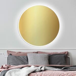Gaudia Zrcadlo Nordic White LED - gold glass Rozměr: ø 45 cm