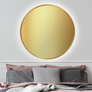 Gaudia Zrcadlo Nordic Gold LED - gold glass Rozměr: ø 45 cm