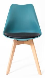 Skandinávské židle v tyrkysové barvě
