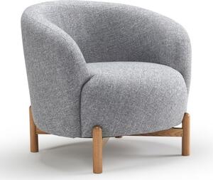 KRAGELUND Furniture - Křeslo GRAN s dřevěnou podnoží