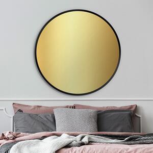 Gaudia Zrcadlo Nordic Black - gold glass Rozměr: ø 45 cm