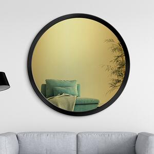 Gaudia Zrcadlo Balde Black - gold glass Rozměr: ø 45 cm