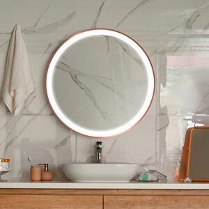 Gaudia Zrcadlo Sunner LED Copper Rozměr: ø 35 cm