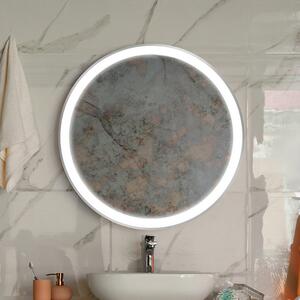Gaudia Zrcadlo Sunner LED Silver Antique Rozměr: ø 35 cm