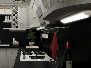 PANLUX s.r.o. VERSA LED výklopné nábytkové svítidlo s vypínačem pod kuchyňskou linku 15W, stříbrná Barevná teplota: Teplá bílá